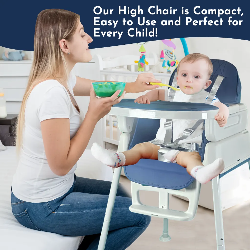5-Baby High Chair, Convertible Baby High Chairs for Babies and Toddlers, Adjustable Compact Infant Baby Feeding Chair (5).webp