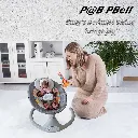 P@B PBell Electric Baby Swing for Infants to Toddler Portable Babies Swinger for Newborn Boy and Girls Bluetooth Music Speaker (4).webp