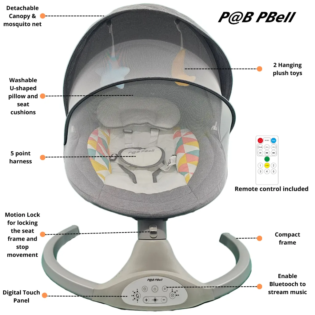 Baby swing Portable baby swing Electric baby swing Outdoor baby swing Indoor baby swing Battery-operated baby swing Folding baby swing.webp