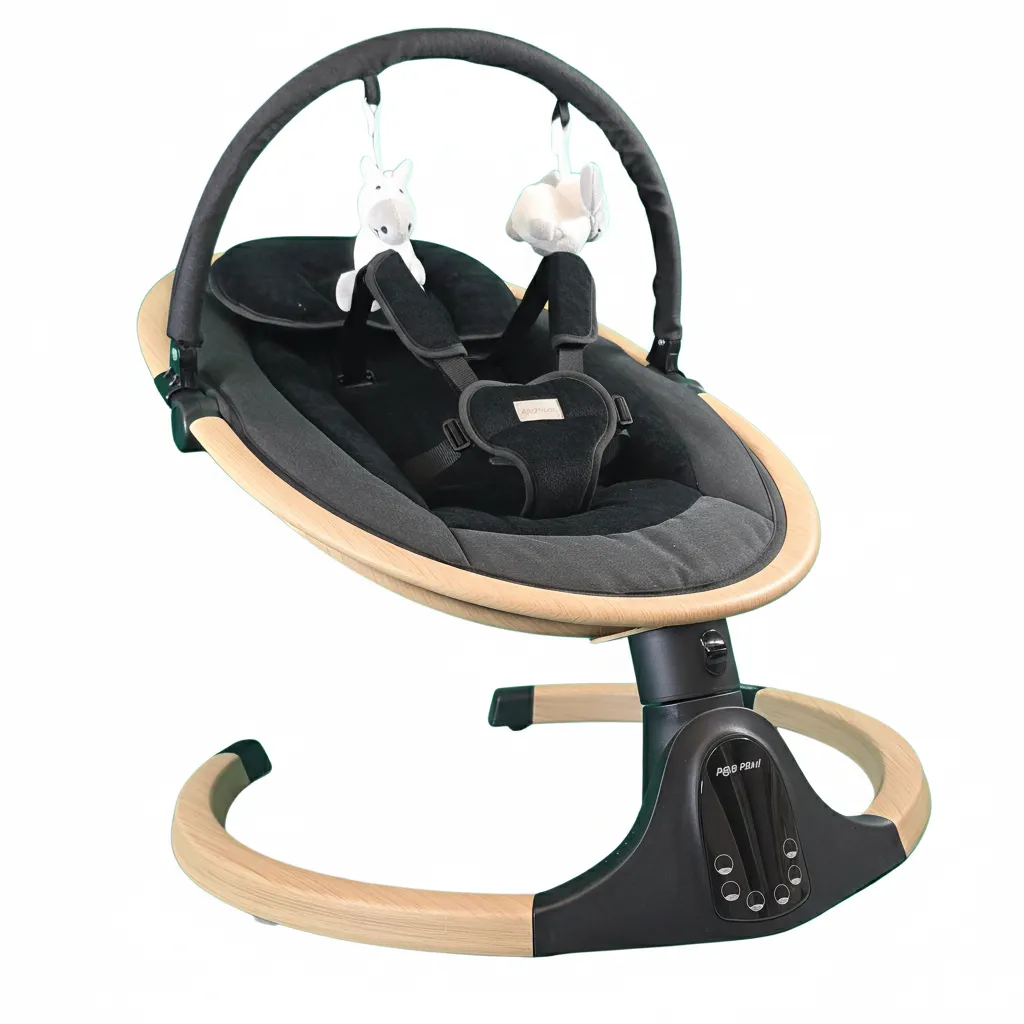 Auto Baby Swing BLACK-Wood
